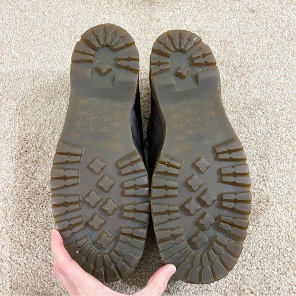 Vintage Dr. Martens Brown Leather Brogue Oxfords w Chunky Soles Lace Up Sz UK 12 - Picture 6 of 9